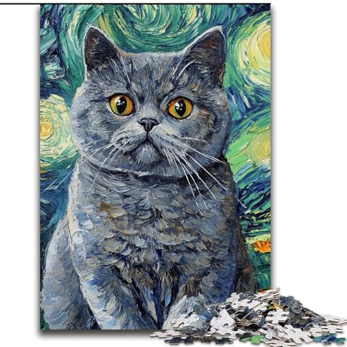 1000-teiliges Puzzle „Katzen-Ölgemälde“ aus Karton mit interaktivem Familienspiel, Kinder ab 14 Jahren, Größe 26X38cm 1000-teiliges Puzzle „Katzen-Ölgemälde“ aus Karton mit interaktivem Familienspiel, Kinder ab 14 Jahren, Größe 26X38cm von LYXIANY