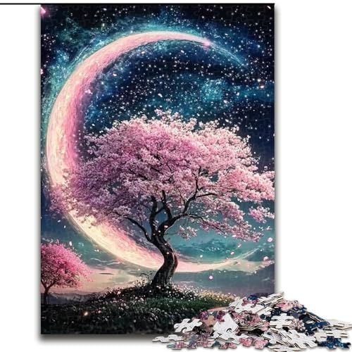 1000-teiliges Puzzle „Kirschblütenbaum“ aus Holz, Geburtstage, Weihnachten, Halloween, Thanksgiving, Ostern, Größe 50x75cm 1000-teiliges Puzzle „Kirschblütenbaum“ aus Holz, Geburtstage, Weihnachten, Halloween, Thanksgiving, Ostern, Größe 50x75cm von LYXIANY