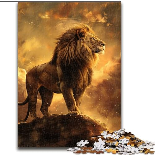 1000-teiliges Puzzle „Löwenpuzzle“ aus Holz, Geburtstage, Weihnachten, Halloween, Thanksgiving, Ostern, Größe 50x75cm 1000-teiliges Puzzle „Löwenpuzzle“ aus Holz, Geburtstage, Weihnachten, Halloween, Thanksgiving, Ostern, Größe 50x75cm von LYXIANY