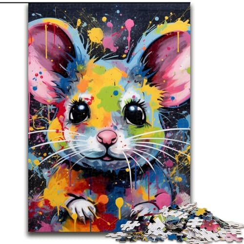1000-teiliges Puzzle „Maus“, unmögliche Puzzles für Erwachsene, für Heimdekoration, Gehirntraining, 26x38cm 1000-teiliges Puzzle „Maus“, unmögliche Puzzles für Erwachsene, für Heimdekoration, Gehirntraining, 26x38cm von LYXIANY