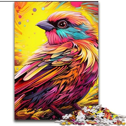 1000-teiliges Puzzle „Pink Sparrow“ für Erwachsene, für Teenager und Familienspaß – DIY-Denkspiel als Geschenk, 26x38cm 1000-teiliges Puzzle „Pink Sparrow“ für Erwachsene, für Teenager und Familienspaß – DIY-Denkspiel als Geschenk, 26x38cm von LYXIANY