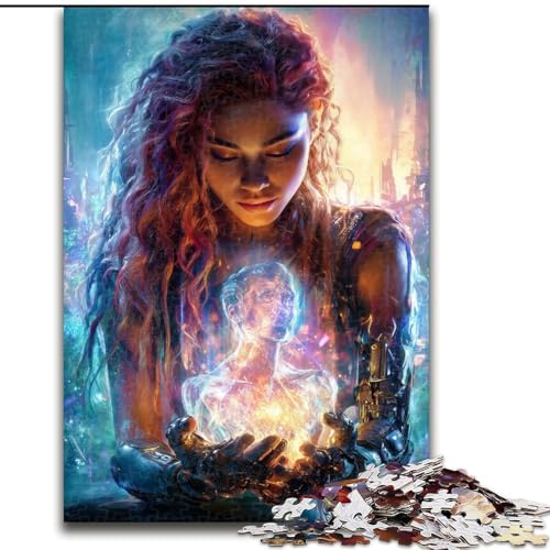 1000-teiliges Puzzle „Traumfrau“ aus Holz mit interaktivem Familienspiel, Kinder ab 14 Jahren, Größe 50x75cm 1000-teiliges Puzzle „Traumfrau“ aus Holz mit interaktivem Familienspiel, Kinder ab 14 Jahren, Größe 50x75cm von LYXIANY