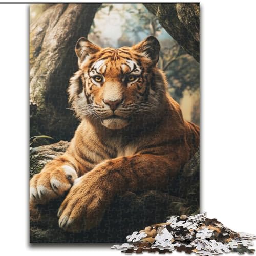 1000-teiliges Puzzle „Waldtiger“ aus Holz mit interaktivem Familienspiel, Kinder ab 14 Jahren, Größe 50x75cm 1000-teiliges Puzzle „Waldtiger“ aus Holz mit interaktivem Familienspiel, Kinder ab 14 Jahren, Größe 50x75cm von LYXIANY
