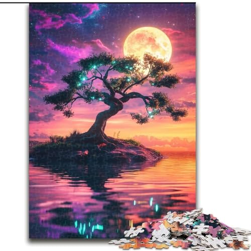 1000-teiliges Puzzle Baum des Lebens, Puzzle aus Karton, anspruchsvolles Denkspiel für Teenager, Spaß für den Spieleabend mit der Familie, Größe 38x26cm von LYXIANY