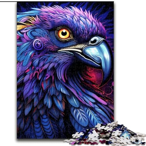 1000-teiliges Puzzle Bunter Papagei für Erwachsene, 1000 Teile, mit interaktivem Familienspiel, Kinder ab 14 Jahren, Größe: 50x75cm von LYXIANY