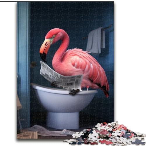 1000-teiliges Puzzle Flamingo liest Zeitung für Erwachsene, pädagogisches Denkspiel, künstlerische Heim- und Bürodekoration, ab 14 Jahren, Größe 50x75cm 1000-teiliges Puzzle Flamingo liest Zeitung für Erwachsene, pädagogisches Denkspiel, künstlerische Heim- und Bürodekoration, ab 14 Jahren, Größe 50x75cm von LYXIANY