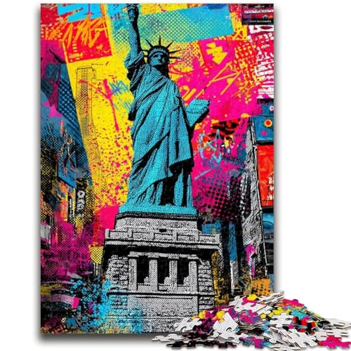 1000-teiliges Puzzle Freiheitsstatue Geeignet für Kinder ab 14 Jahren Intellektuelles Spielzeugspiel Lernspiel für Geburtstag und Weihnachten 50x75cm 1000-teiliges Puzzle Freiheitsstatue Geeignet für Kinder ab 14 Jahren Intellektuelles Spielzeugspiel Lernspiel für Geburtstag und Weihnachten 50x75cm von LYXIANY