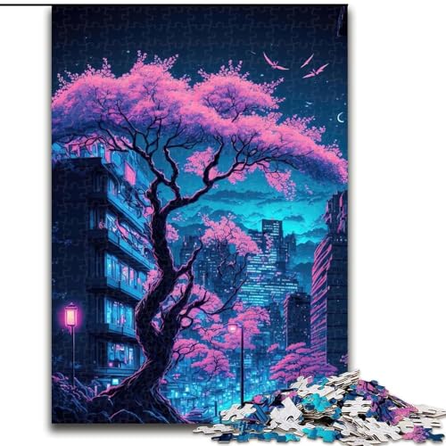 1000-teiliges Puzzle-Geschenk, Neonlandschaft, Kartonpuzzle, Größe 38x26cm, anspruchsvolles Denkspiel für Teenager, Spaß am Familienspieleabend 1000-teiliges Puzzle-Geschenk, Neonlandschaft, Kartonpuzzle, Größe 38x26cm, anspruchsvolles Denkspiel für Teenager, Spaß am Familienspieleabend von LYXIANY