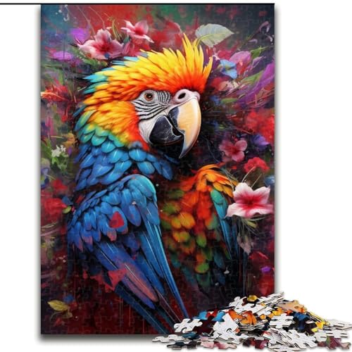 1000-teiliges Puzzle-Geschenk, Papageien-Puzzle für Erwachsene, Denkspiel für Teenager, Größe: 50x75cm von LYXIANY