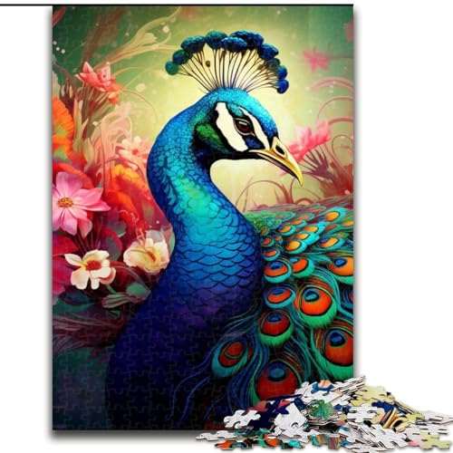 1000-teiliges Puzzle-Geschenk, Pfauen-Puzzle für Erwachsene, Denkspiel für Teenager, Größe: 38x26cm von LYXIANY