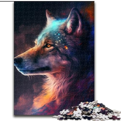 1000-teiliges Puzzle-Geschenk, Wolf, Holzpuzzle für Erwachsene, Größe: 50x75cm, Denksportaufgabe, Spiel für Erwachsene, interaktive Aktivität für die Familie 1000-teiliges Puzzle-Geschenk, Wolf, Holzpuzzle für Erwachsene, Größe: 50x75cm, Denksportaufgabe, Spiel für Erwachsene, interaktive Aktivität für die Familie von LYXIANY