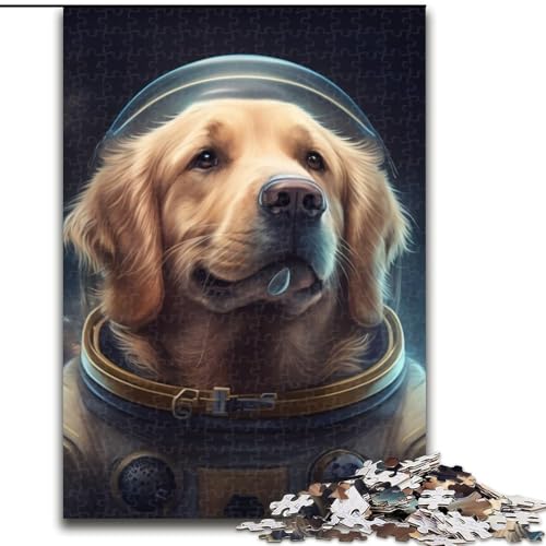 1000-teiliges Puzzle-Geschenk „Golden Retriever“ aus Holz, Puzzle für Erwachsene, Größe: 50x75cm, Denksportaufgabe, Spiel für Erwachsene, interaktive Aktivität für die Familie von LYXIANY