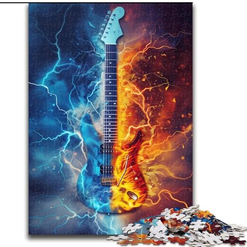 1000-teiliges Puzzle-Geschenk EIS und Feuer, Gitarren-Puzzle für Erwachsene, Denkspiel für Teenager und Familieninteraktion, Größe 50x75cm 1000-teiliges Puzzle-Geschenk EIS und Feuer, Gitarren-Puzzle für Erwachsene, Denkspiel für Teenager und Familieninteraktion, Größe 50x75cm von LYXIANY