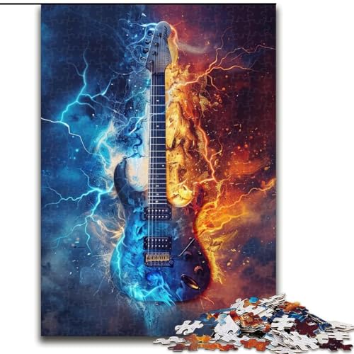 1000-teiliges Puzzle-Geschenk EIS und Feuer – Gitarren-Puzzle für Erwachsene, 1000 Teile für Geburtstage, Feiertage und besondere Anlässe, Größe 50x75cm 1000-teiliges Puzzle-Geschenk EIS und Feuer – Gitarren-Puzzle für Erwachsene, 1000 Teile für Geburtstage, Feiertage und besondere Anlässe, Größe 50x75cm von LYXIANY