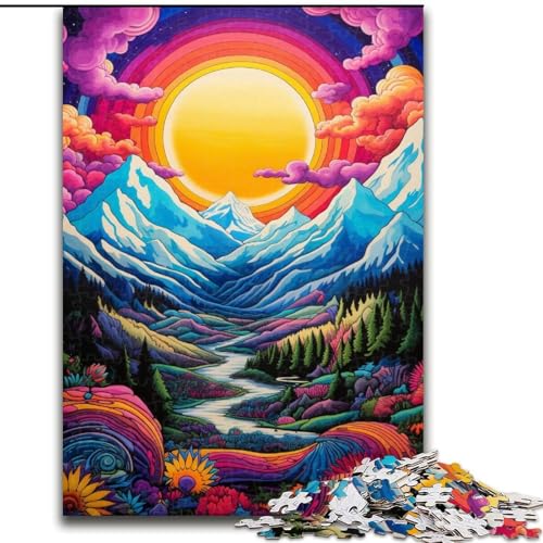1000-teiliges Puzzle Geschenke-Berg mit bunten Sternen, unmögliches Puzzle für Erwachsene, Größe 26x38cm, anspruchsvolles Denkspiel – entspannendes Spielzeug für Teenager 1000-teiliges Puzzle Geschenke-Berg mit bunten Sternen, unmögliches Puzzle für Erwachsene, Größe 26x38cm, anspruchsvolles Denkspiel – entspannendes Spielzeug für Teenager von LYXIANY