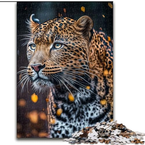 1000-teiliges Puzzle Jaguar, 1000-teiliges Puzzle für Erwachsene, für Teenager, Familien-Lernspiele, Heimdekoration, Geschenk, Größe 50x75cm von LYXIANY
