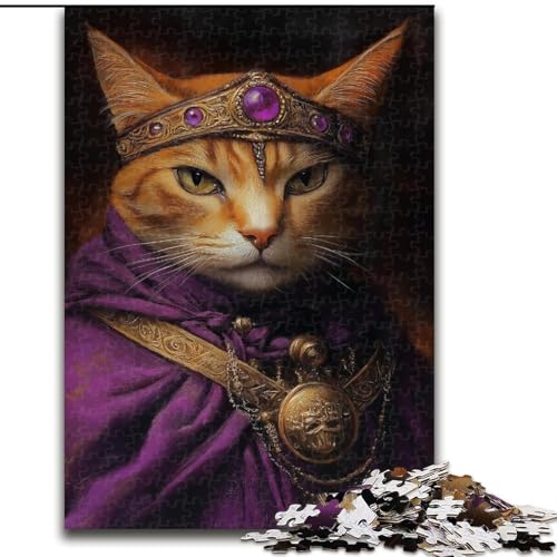 1000-teiliges Puzzle King Cat, Puzzle aus Holz, perfekt als Dekoration für Zuhause und Büro, Partys, Geburtstage und Feiertagsgeschenke, Größe 50x75cm 1000-teiliges Puzzle King Cat, Puzzle aus Holz, perfekt als Dekoration für Zuhause und Büro, Partys, Geburtstage und Feiertagsgeschenke, Größe 50x75cm von LYXIANY