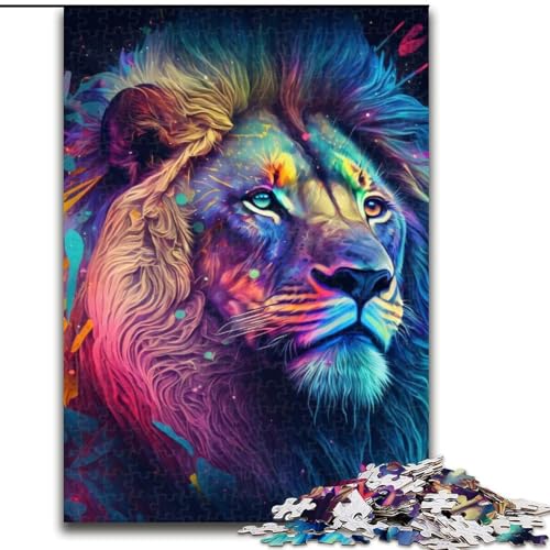 1000-teiliges Puzzle Löwe malen, Holzpuzzle für Erwachsene, Denksportaufgabe, Teenager und zur Heimdekoration, Größe: 50x75cm 1000-teiliges Puzzle Löwe malen, Holzpuzzle für Erwachsene, Denksportaufgabe, Teenager und zur Heimdekoration, Größe: 50x75cm von LYXIANY