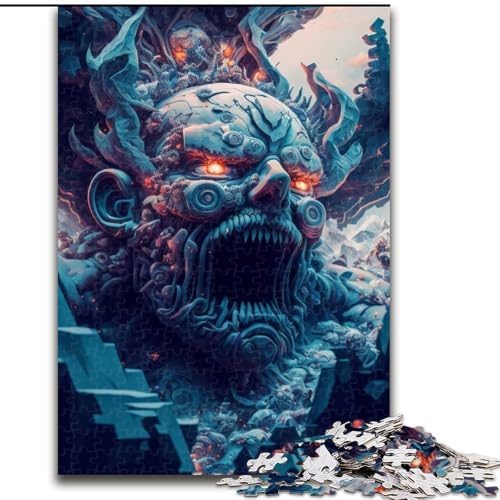 1000-teiliges Puzzle Monster für Erwachsene, Größe: 38x26cm, farbenfrohe Heimdekoration und interaktives Familienspiel von LYXIANY