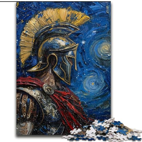 1000-teiliges Puzzle Night Sky Warrior, für Kinder ab 14 Jahren, Heimdekoration als Geschenk für die ganze Familie und Freunde (Größe 26x38cm) von LYXIANY