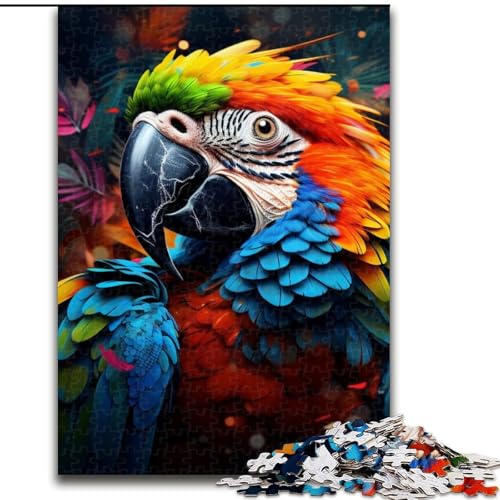 1000-teiliges Puzzle Papagei für Erwachsene, 1000 Teile, mit interaktivem Familienspiel, Kinder ab 14 Jahren, Größe: 50x75cm von LYXIANY