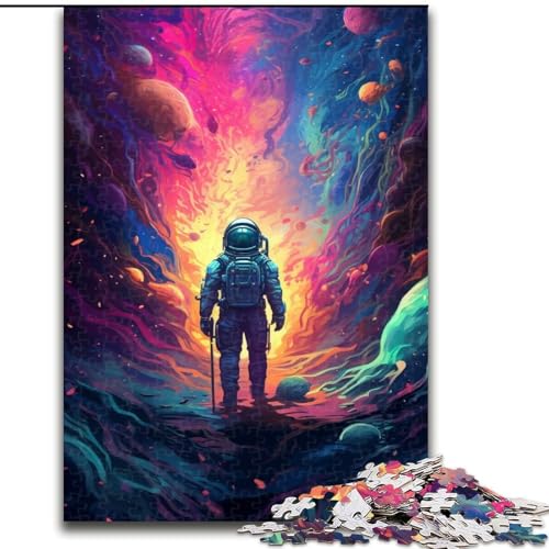 1000-teiliges Puzzle Psychedelischer Astronaut, Holzpuzzle für Erwachsene, Größe 50x75cm, zur Heimdekoration, ideales Weihnachts- und Neujahrsgeschenk für Teenager 1000-teiliges Puzzle Psychedelischer Astronaut, Holzpuzzle für Erwachsene, Größe 50x75cm, zur Heimdekoration, ideales Weihnachts- und Neujahrsgeschenk für Teenager von LYXIANY