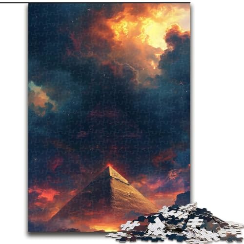 1000-teiliges Puzzle Pyramide von Gizeh, interaktives Familienspiel, geeignet für Kinder ab 14 Jahren, Größe 26x38cm von LYXIANY