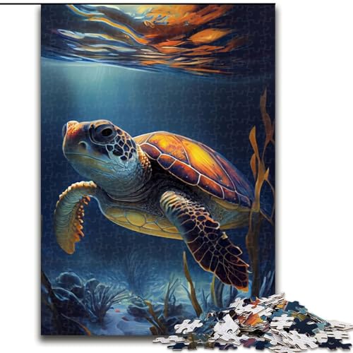 1000-teiliges Puzzle Schildkröten-Unterwasser für Erwachsene, 1000-teiliges, anspruchsvolles Denkspiel für Teenager, Spaß für den Spieleabend mit der Familie, Größe 50x75cm 1000-teiliges Puzzle Schildkröten-Unterwasser für Erwachsene, 1000-teiliges, anspruchsvolles Denkspiel für Teenager, Spaß für den Spieleabend mit der Familie, Größe 50x75cm von LYXIANY