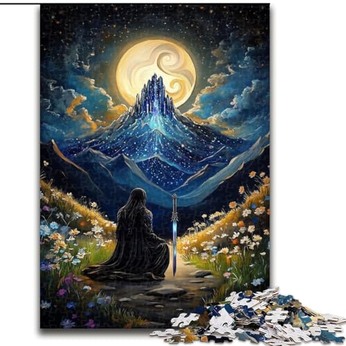 1000-teiliges Puzzle Yin Yang Ninja aus Holz, lustige Aktivität für zu Hause, Größe 50x75cm, DIY-Dekoration, anspruchsvolles von LYXIANY