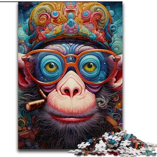 1000-teiliges Puzzle für Erwachsene, Affen-Papppuzzle, 26x38cm, Familie und Freunde, geeignet für Kinder ab 14 Jahren 1000-teiliges Puzzle für Erwachsene, Affen-Papppuzzle, 26x38cm, Familie und Freunde, geeignet für Kinder ab 14 Jahren von LYXIANY