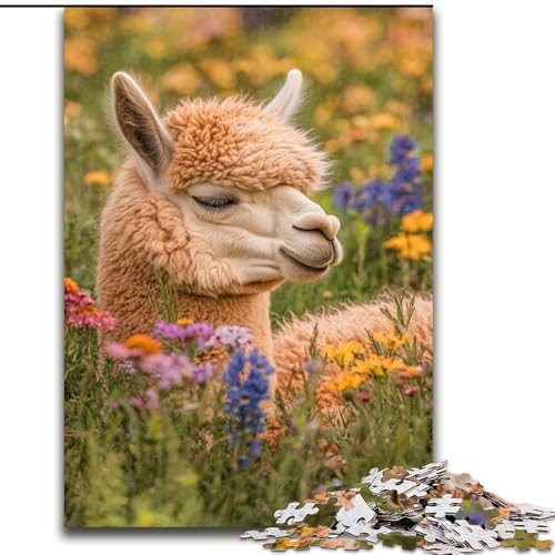 1000-teiliges Puzzle für Erwachsene, Alpaka-Denkspiel, Lernspiel zum Geburtstag, Weihnachten, für 14-Jährige, 50x75cm 1000-teiliges Puzzle für Erwachsene, Alpaka-Denkspiel, Lernspiel zum Geburtstag, Weihnachten, für 14-Jährige, 50x75cm von LYXIANY