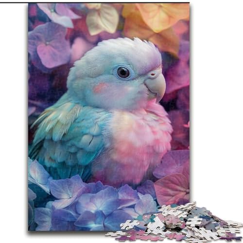 1000-teiliges Puzzle für Erwachsene, Baby-Papagei-Puzzle aus Holz, farbenfrohe Heimdekoration und interaktives Familienspiel, Größe 50x75cm von LYXIANY