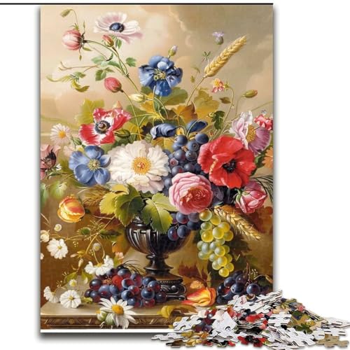 1000-teiliges Puzzle für Erwachsene, Blumenkunst-Puzzle aus Holz, ideales Urlaubs- oder Geburtstagsgeschenk, Partyspiel-Spielzeug, Größe 50x75cm 1000-teiliges Puzzle für Erwachsene, Blumenkunst-Puzzle aus Holz, ideales Urlaubs- oder Geburtstagsgeschenk, Partyspiel-Spielzeug, Größe 50x75cm von LYXIANY