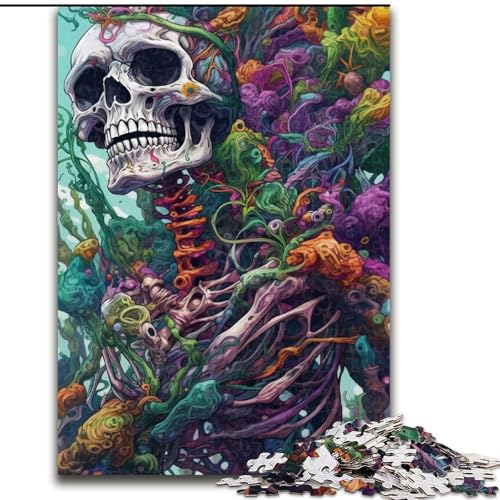 1000-teiliges Puzzle für Erwachsene, Blumenskelett, Holzpuzzle, Größe 50x75cm, Lernspielzeug für Teenager, Heimbüro-Dekor 1000-teiliges Puzzle für Erwachsene, Blumenskelett, Holzpuzzle, Größe 50x75cm, Lernspielzeug für Teenager, Heimbüro-Dekor von LYXIANY