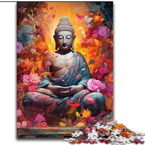 1000-teiliges Puzzle für Erwachsene, Buddha-Puzzles für Erwachsene, perfekt für Halloween, Weihnachten, Geburtstagsgeschenk, 26x38cm 1000-teiliges Puzzle für Erwachsene, Buddha-Puzzles für Erwachsene, perfekt für Halloween, Weihnachten, Geburtstagsgeschenk, 26x38cm von LYXIANY