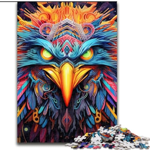 1000-teiliges Puzzle für Erwachsene, Bunte Kunst-Eule, 1000 Teile, Puzzle für Erwachsene, interaktives Familienspiel, Denksportaufgabe, Geschenk, Lernspielzeug, 26x38cm 1000-teiliges Puzzle für Erwachsene, Bunte Kunst-Eule, 1000 Teile, Puzzle für Erwachsene, interaktives Familienspiel, Denksportaufgabe, Geschenk, Lernspielzeug, 26x38cm von LYXIANY
