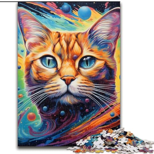 1000-teiliges Puzzle für Erwachsene, Bunte Kunstkatze, 1000 Teile, Puzzle für Erwachsene, interaktives Familienspiel, Denksportaufgabe, Geschenk, Lernspielzeug, 26x38cm 1000-teiliges Puzzle für Erwachsene, Bunte Kunstkatze, 1000 Teile, Puzzle für Erwachsene, interaktives Familienspiel, Denksportaufgabe, Geschenk, Lernspielzeug, 26x38cm von LYXIANY