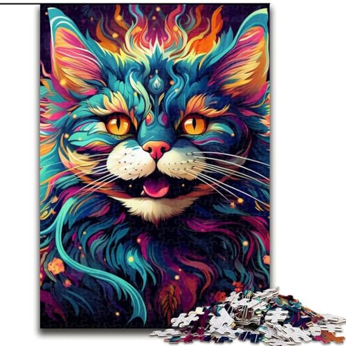 1000-teiliges Puzzle für Erwachsene, Bunte Kunstkatze, 1000 Teile, Puzzle für Erwachsene, interaktives Familienspiel, Denksportaufgabe, Geschenk, Lernspielzeug, 26x38cm 1000-teiliges Puzzle für Erwachsene, Bunte Kunstkatze, 1000 Teile, Puzzle für Erwachsene, interaktives Familienspiel, Denksportaufgabe, Geschenk, Lernspielzeug, 26x38cm von LYXIANY