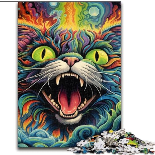 1000-teiliges Puzzle für Erwachsene, Bunte Kunstkatze, 1000 Teile, Puzzle für Erwachsene, interaktives Familienspiel, Denksportaufgabe, Geschenk, Lernspielzeug, 50x75cm 1000-teiliges Puzzle für Erwachsene, Bunte Kunstkatze, 1000 Teile, Puzzle für Erwachsene, interaktives Familienspiel, Denksportaufgabe, Geschenk, Lernspielzeug, 50x75cm von LYXIANY