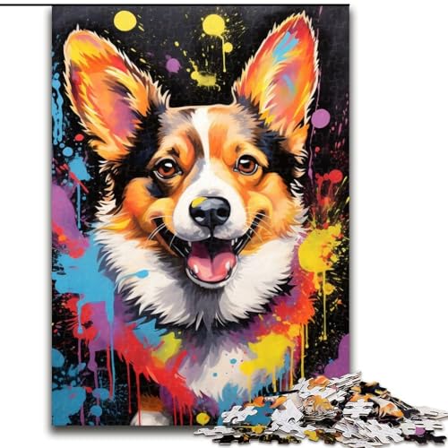1000-teiliges Puzzle für Erwachsene, Corgi, 1000 Teile, Puzzle für Erwachsene, interaktives Familienspiel, Denksportaufgabe, Geschenk, Lernspielzeug, 26x38cm 1000-teiliges Puzzle für Erwachsene, Corgi, 1000 Teile, Puzzle für Erwachsene, interaktives Familienspiel, Denksportaufgabe, Geschenk, Lernspielzeug, 26x38cm von LYXIANY
