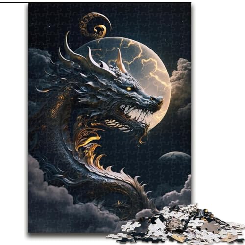 1000-teiliges Puzzle für Erwachsene, Drachen-Holzpuzzle, Größe 50x75cm, Lernspielzeug für Teenager, Heimbüro-Dekor 1000-teiliges Puzzle für Erwachsene, Drachen-Holzpuzzle, Größe 50x75cm, Lernspielzeug für Teenager, Heimbüro-Dekor von LYXIANY