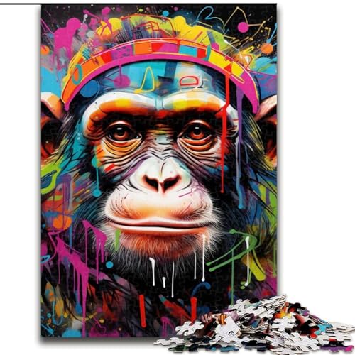 1000-teiliges Puzzle für Erwachsene, Erdmännchen-Graffiti, Holzpuzzle, 50x75cm, Familie und Freunde, geeignet für Kinder ab 14 Jahren 1000-teiliges Puzzle für Erwachsene, Erdmännchen-Graffiti, Holzpuzzle, 50x75cm, Familie und Freunde, geeignet für Kinder ab 14 Jahren von LYXIANY