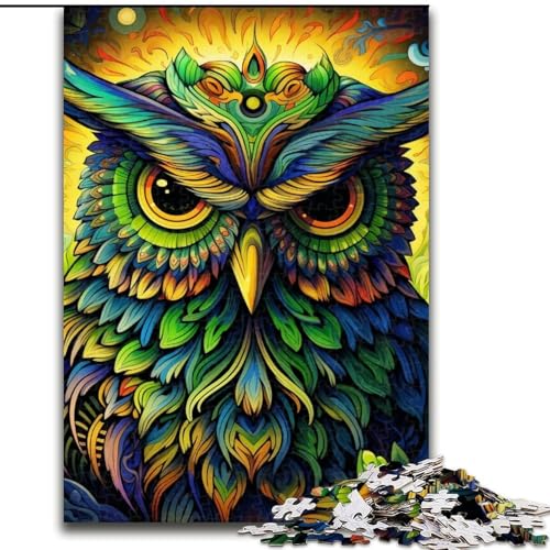 1000-teiliges Puzzle für Erwachsene, Eule, 1000 Teile, Puzzle für Erwachsene, interaktives Familienspiel, Denksportaufgabe, Geschenk, Lernspielzeug, 50x75cm 1000-teiliges Puzzle für Erwachsene, Eule, 1000 Teile, Puzzle für Erwachsene, interaktives Familienspiel, Denksportaufgabe, Geschenk, Lernspielzeug, 50x75cm von LYXIANY