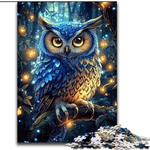 1000-teiliges Puzzle für Erwachsene, Eulen-Denkspiel, Lernspiel für Geburtstag, Weihnachten, für 14-Jährige, 26x38cm von LYXIANY