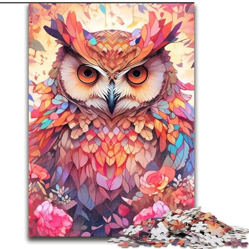 1000-teiliges Puzzle für Erwachsene, Eulen-Holzpuzzle, interaktives Familienspiel, Familienaktivitätsspiel, 50x75cm 1000-teiliges Puzzle für Erwachsene, Eulen-Holzpuzzle, interaktives Familienspiel, Familienaktivitätsspiel, 50x75cm von LYXIANY