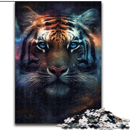 1000-teiliges Puzzle für Erwachsene, Fantasie-Tiger, Holzpuzzle, Größe 50x75cm, Lernspielzeug für Teenager, Dekoration für das Home Office 1000-teiliges Puzzle für Erwachsene, Fantasie-Tiger, Holzpuzzle, Größe 50x75cm, Lernspielzeug für Teenager, Dekoration für das Home Office von LYXIANY