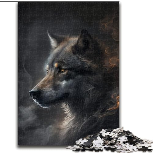 1000-teiliges Puzzle für Erwachsene, Fantasy-Wolf, Holzpuzzle, Größe 50x75cm, Lernspielzeug für Teenager, Heimbüro-Dekor 1000-teiliges Puzzle für Erwachsene, Fantasy-Wolf, Holzpuzzle, Größe 50x75cm, Lernspielzeug für Teenager, Heimbüro-Dekor von LYXIANY