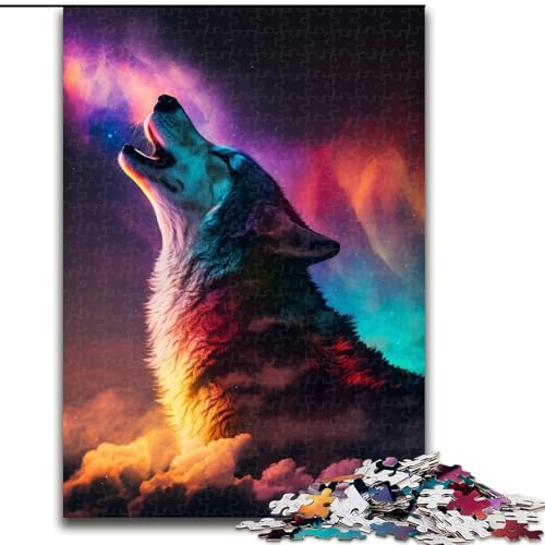1000-teiliges Puzzle für Erwachsene, Fantasy-Wolf, Holzpuzzle, Größe 50x75cm, Lernspielzeug für Teenager, Heimbüro-Dekor 1000-teiliges Puzzle für Erwachsene, Fantasy-Wolf, Holzpuzzle, Größe 50x75cm, Lernspielzeug für Teenager, Heimbüro-Dekor von LYXIANY