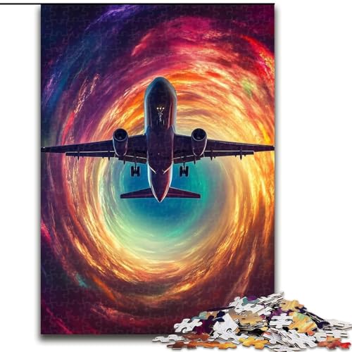 1000-teiliges Puzzle für Erwachsene, Farbflugzeug-Denkspiel, Lernspiel für Geburtstag, Weihnachten, für 14-Jährige, 26x38cm von LYXIANY