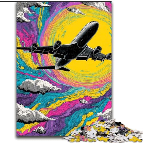 1000-teiliges Puzzle für Erwachsene, Farbflugzeug-Denkspiel, Lernspiel für Geburtstag, Weihnachten, für 14-Jährige, 50x75cm 1000-teiliges Puzzle für Erwachsene, Farbflugzeug-Denkspiel, Lernspiel für Geburtstag, Weihnachten, für 14-Jährige, 50x75cm von LYXIANY